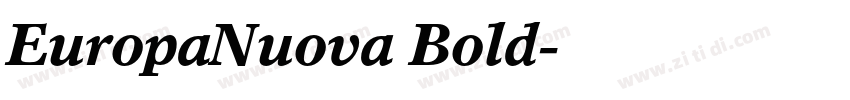 EuropaNuova Bold字体转换